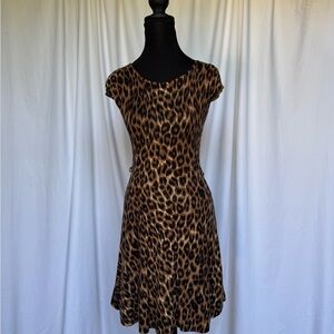 bebe Leopard Print Dress
